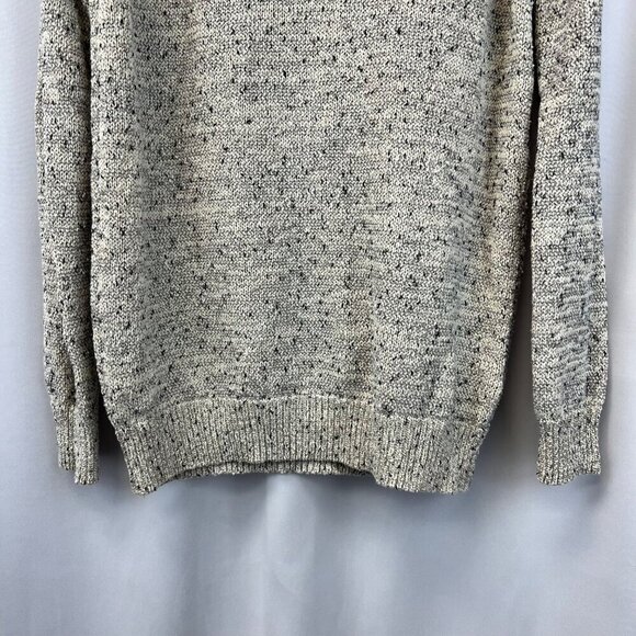 TART Women’s Cold Shoulder Long Sleeve Sweater Cream/Black Round Neck Small - Picture 5 of 9